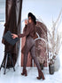Choco, BASIC faux leather pants "-5kg" C56-3